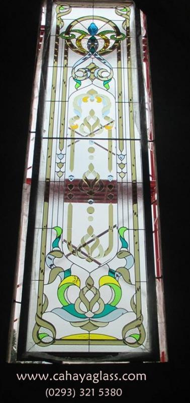 Kaca Patri kombinasi Inlay